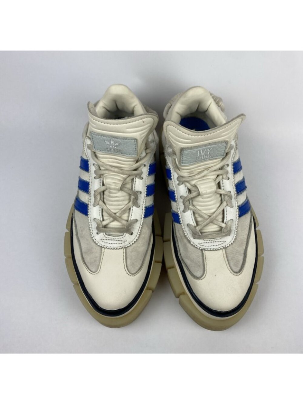 Adidas x Ivy Park Womens 6.5 Beyonce Super Sleek Platform Shoe White Blue GZ3890 - Picture 3 of 9